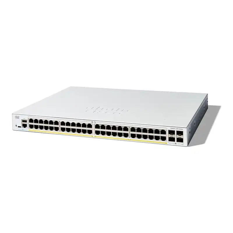 Cisco Catalyst 1200-48P-4X - Commutateur - C3 - intelligent - 48 x 10 - 100 - 1000 (PoE+) + 4 x 10 Gig... (C1200-48P-4X)_1